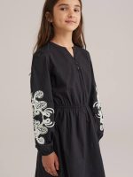 سارافون بچگانه آستین گلدوزی - Image 3
