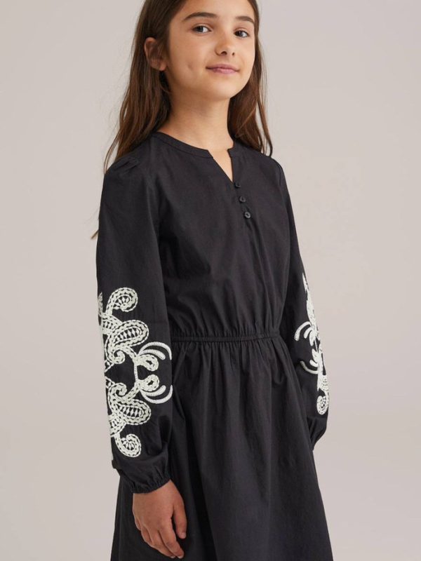 سارافون بچگانه آستین گلدوزی - Image 3