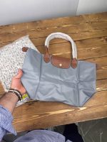 کیف طوسی ملانژ دو اندازه لانگ چمپ - Image 2