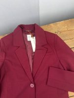 کت رنگ چری کرپ آستردار سولیور - Image 4