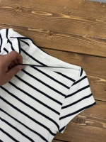 تیشرت راه راه کراپی زیبا زارا - Image 2