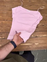 تیشرت صورتی کراپی زیبا زارا - Image 2
