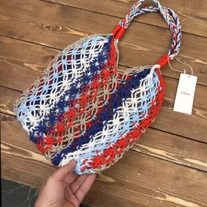 کیف قلاب بافی رنگی رنگی اس اولیور
