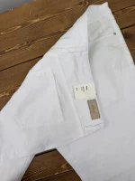 شلوار کتان سفید کاپری سولیور - Image 3