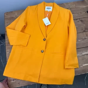 کت نارنجی کم رنگ آستردار انلی