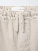 شلوار کتان نازک بچگانه کرم زارا - Image 3