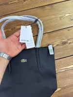 کیف مشکی لوگو گلدوزی لاکوست - Image 2