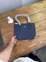 کیف سورمه ای لوگو گلدوزی لاکوست