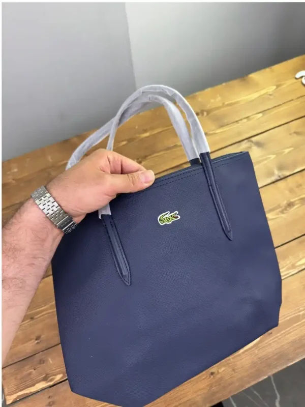 کیف سورمه ای لوگو گلدوزی لاکوست - Image 3
