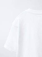 تیشرت دخترانه جلو طرح دار زارا - Image 4