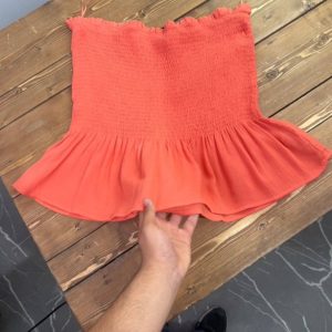 نیم تنه دکلته نارنجی نکست