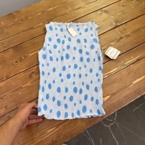 تاپ ویفری نقطه ای آبی استرا/لیایی