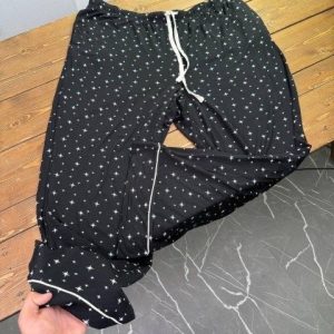 شلوار خونگی مشکی ستاره دار مارتا
