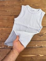 تاپ آبی کم رنگ کبریتی کشی زارا اورج - Image 2