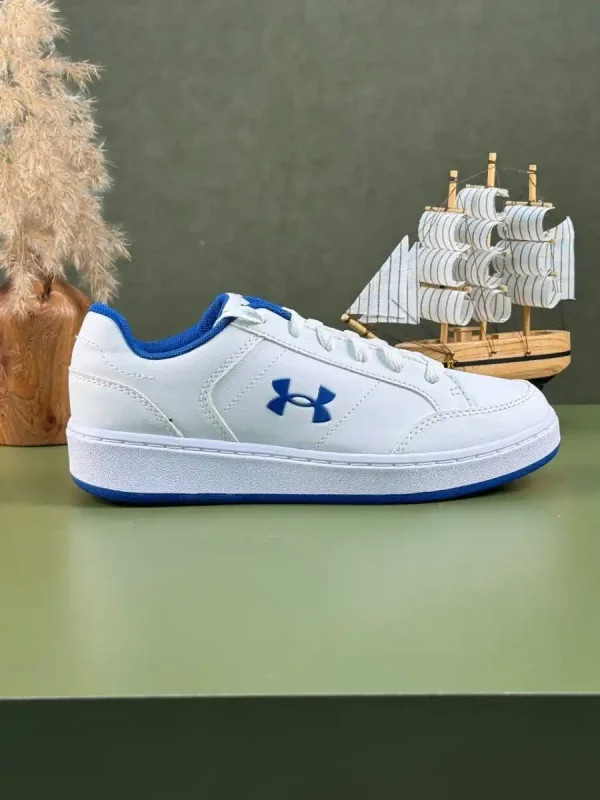 کتونی آن.در.ام.ور مدل Under Armour Court سفید خط آبی - Image 2