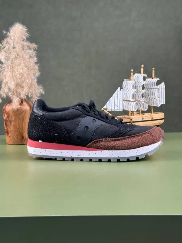 کتونی سا.کو.نی مدل Saucony Jazz مشکی قهوه ای - Image 2