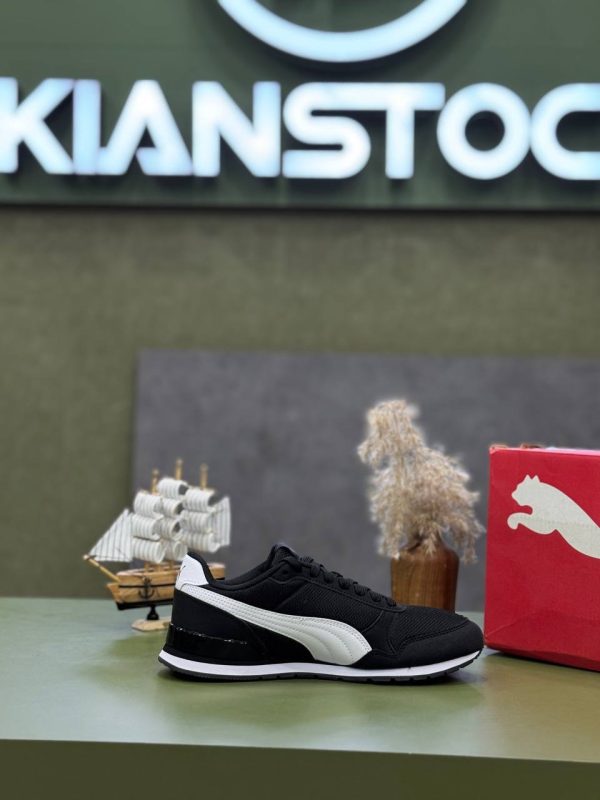 کتونی پو.ما مدل Puma St Runner مشکی خط سفید - Image 3