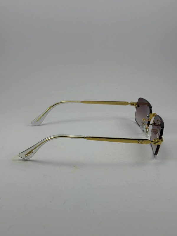عینک ریبن rayban rb-3928 طلایی صورتی - Image 3