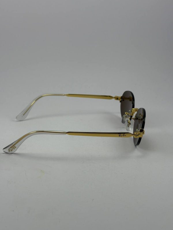 عینک ریبن rayban rb-3929 طلایی قهوه ای - Image 3