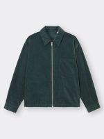 کت corduroy باکسی_سبز
