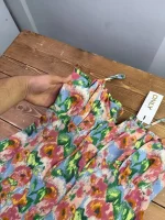 پیراهن کوتاه گلدار بندی انلی - Image 3