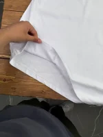 تیشرت باکسی سفید برشکا - Image 4