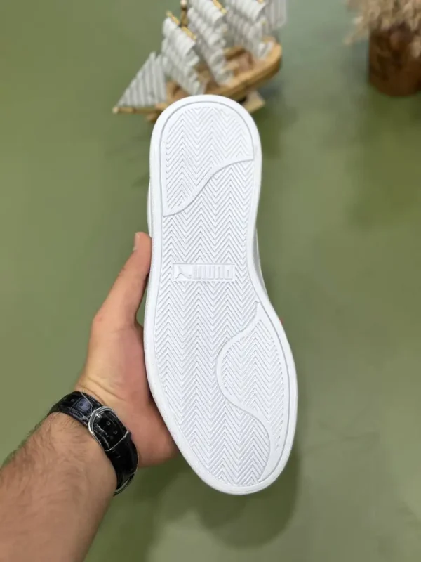 کتونی پو.ما مدل Puma Shuffle سفید پشت صورتی - Image 4
