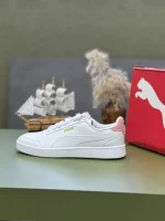کتونی پو.ما مدل Puma Shuffle سفید پشت صورتی - Image 3