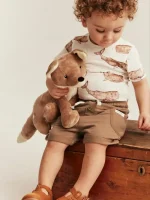 شلوارک بچگانه قهوه ای - Image 3