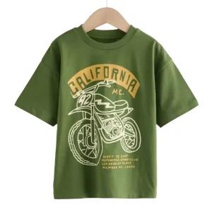 تیشرت بچگانه جلو طرح موتور نک/ست