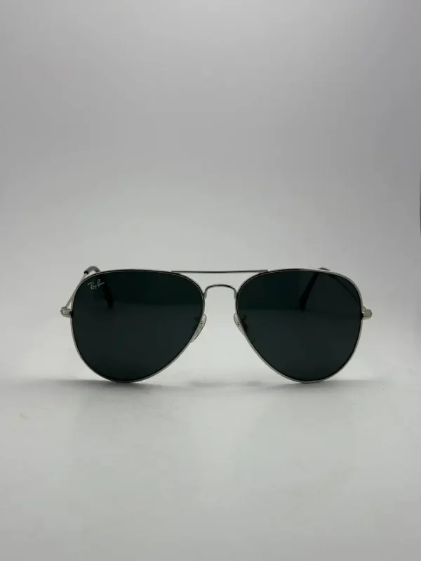 عینک ریبن rb-3026 aviator سیلور مشکی - Image 2