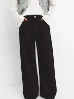 شلوار مشکی مدل بگی PULL&BEAR
