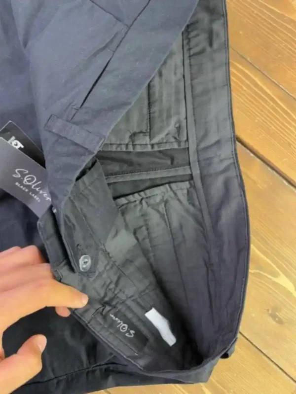شلوارک زنانه کتان سورمه ای اس اولیور - Image 3