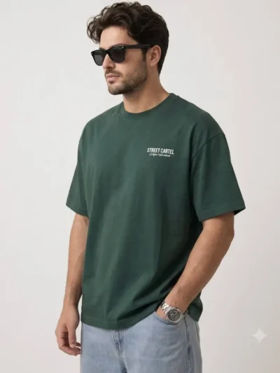 تیشرت سبز سلطنتی STREET CARTEL - Image 3
