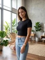 کراپ کبریتی مشکی اف بی سیستر - Image 2