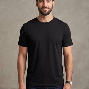 تیشرت مشکی بیسیک rough