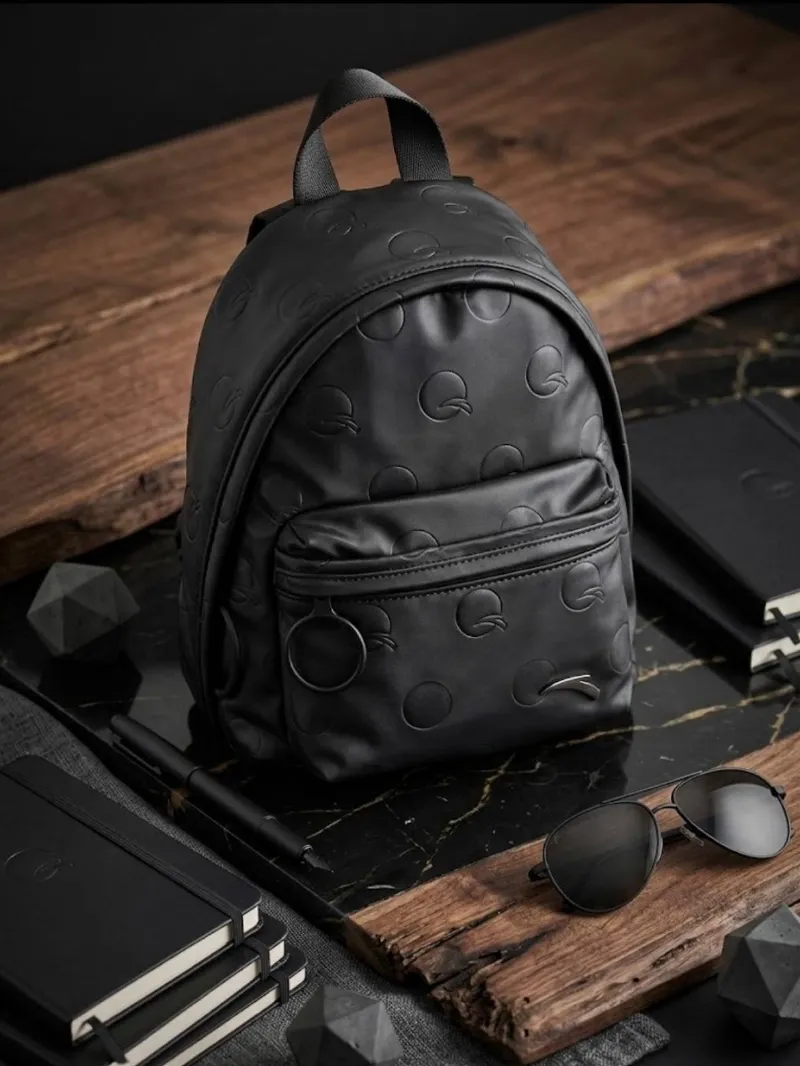 Anta fancy leather backpack (embossed logo design کولهپشتی چرمی فانتزی آنتا (طرح لوگو برجسته) - Image 1