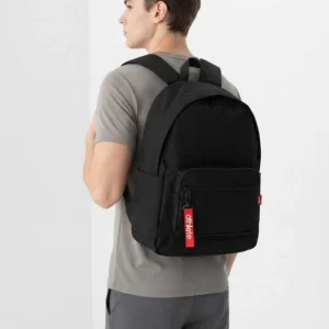کوله‌پشتی مشکی با آویز رد (Red Tag) مدل اتلت (Athlete)
