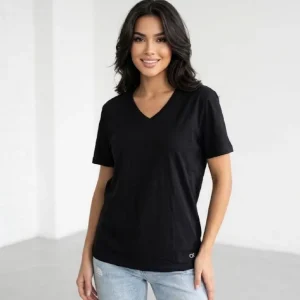 تیشرت یقه هفت کلوین کلاین رنگ مشکی(calvin klein) مدل بیسیک