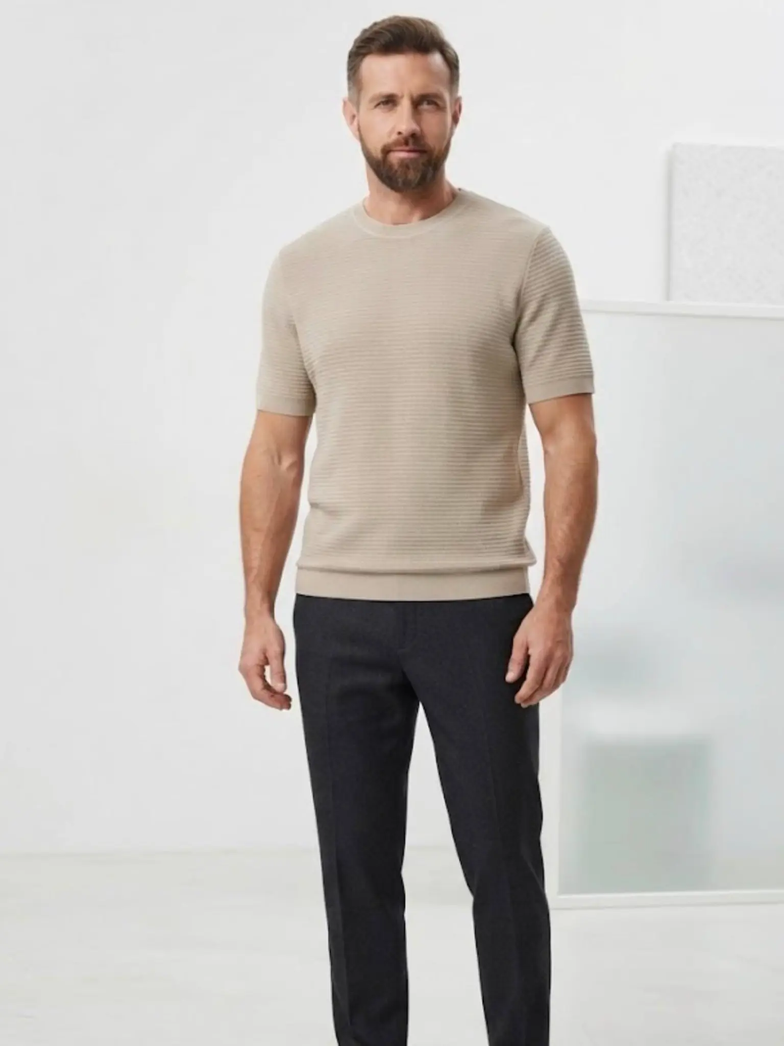 Cos Beige Biscuit T-Shirt تیشرت بیسکویتی بژ Cos - Image 1