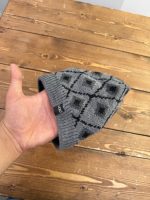 کلاه بافتنی گرم لوزی خاکستری - Image 2