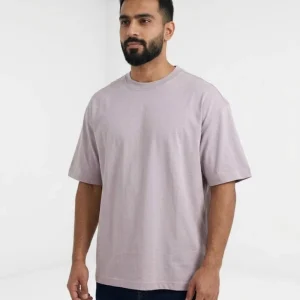 تیشرت اوورسایز H&M رنگ صورتی چرک (داستی پینک)