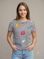 تیشرت راه راه زارا