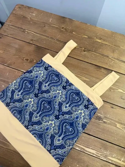 تاپ زنانه طرح پیرلی آبی کرم زارا - تصویر 2
