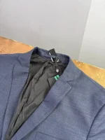 کت کلاسیک مردانه آبی ملانژ - Image 2