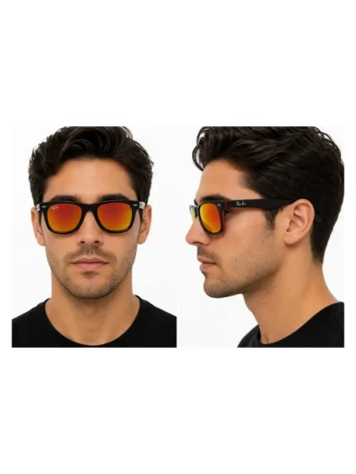 ریبن ریفرر مشکی قرمز rayban rb-2140 - Image 4