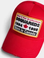 کلاه کپ قرمز DSQUARED2 پچ‌دوزی - Image 5