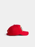 کلاه کپ قرمز DSQUARED2 پچ‌دوزی - Image 2