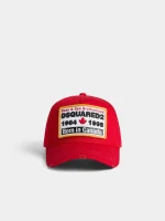 کلاه کپ قرمز DSQUARED2 پچ‌دوزی