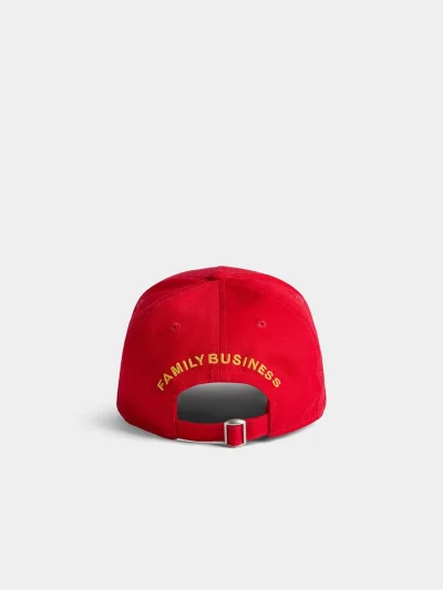 کلاه کپ قرمز DSQUARED2 پچ‌دوزی - Image 4